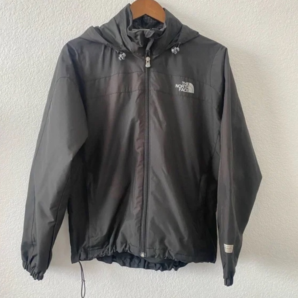 The North Face womens lightweight black zip up jacket size medium